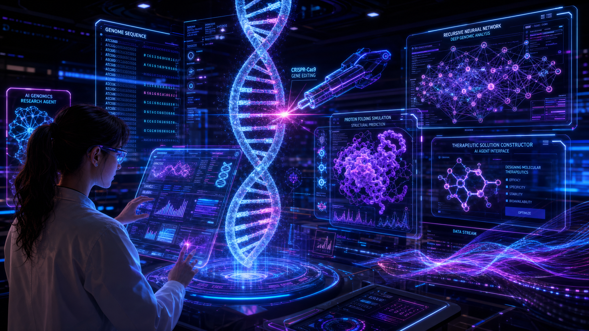 AI for Advanced Genomics and Therapeutics visualization